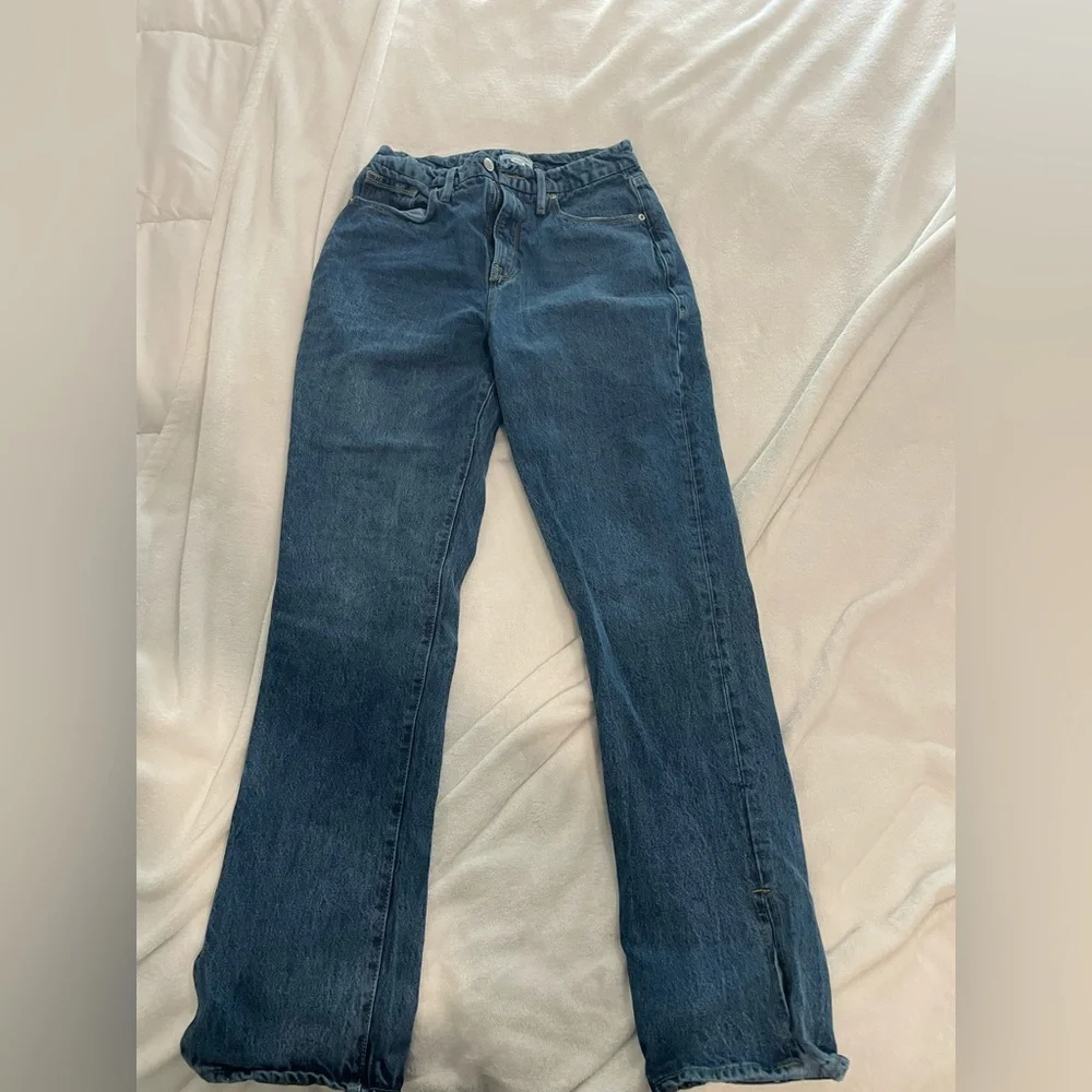 GOOD AMERICAN “Good Boy” High Waist Boyfriend Jeans womens size 4/27 - Picture 4 of 11